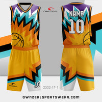 Customized Sublimation Basketball Uniform 003