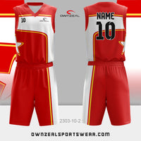 Customized Sublimation Basketball Uniform 032