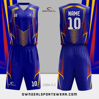 Customized Sublimation Basketball Uniform 068