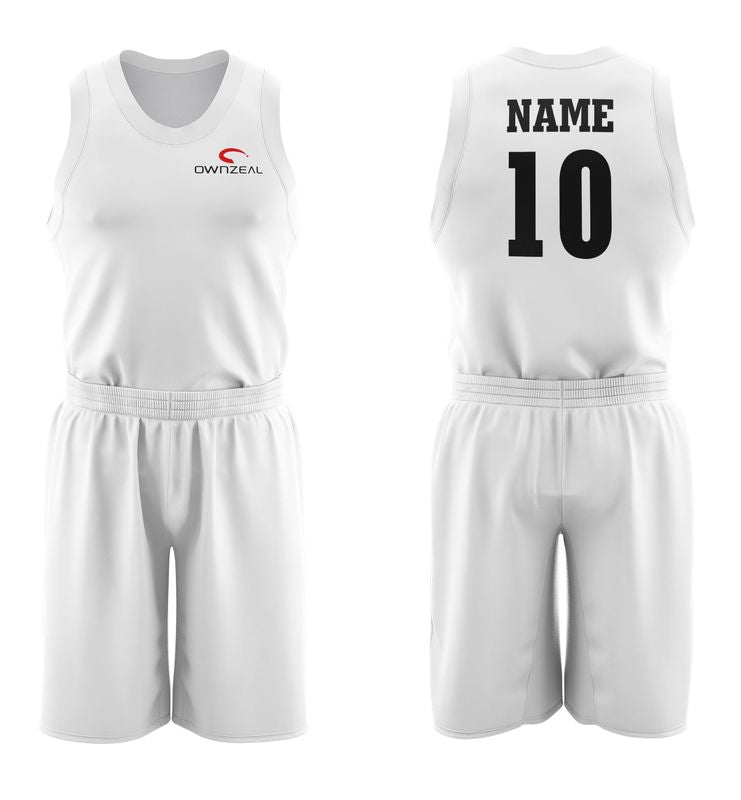 Basketball Uniform With R-neck Collar