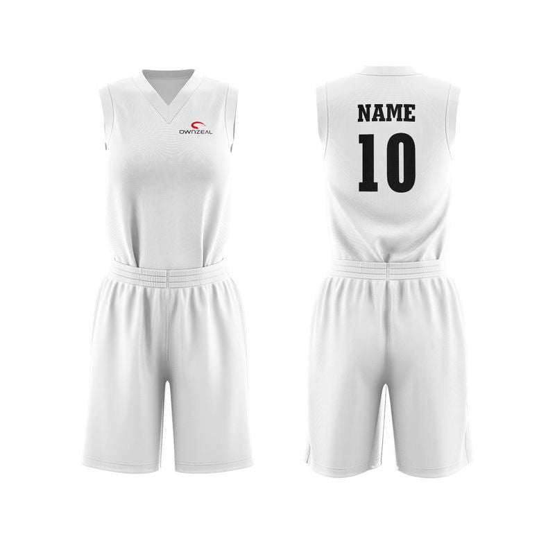 Women's Basketball Uniform With V-neck Collar