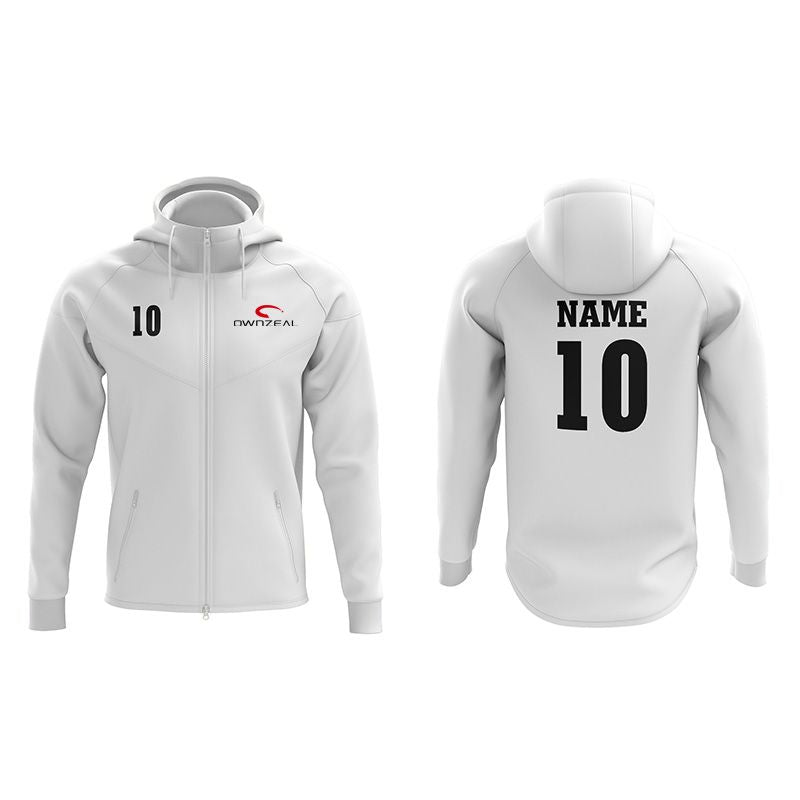 Hooded zip-up sweatshirt